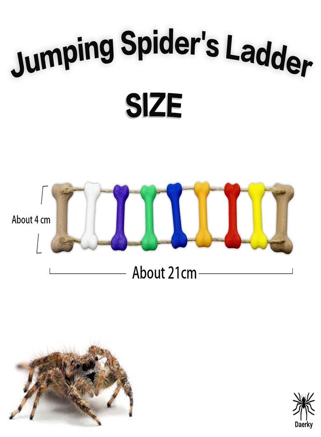 Daerky Jumping Spider Rope Bridge,Magnetic Climbing Bridge, Spider Hide Platform,Jumping Spider Enclosure Accessories,3D Printed,Magnetic Decor for Small Reptile Enclosures (Color) - Image 3
